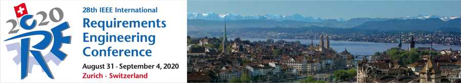 Banner of RE'20 in Zurich, Switzerland from 31.08.2020 to 04.09.2020